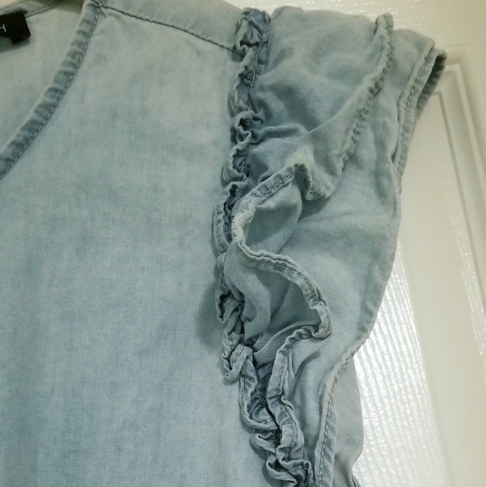 Chambray Blue Casual dress Size S S - Picture 4 of 9